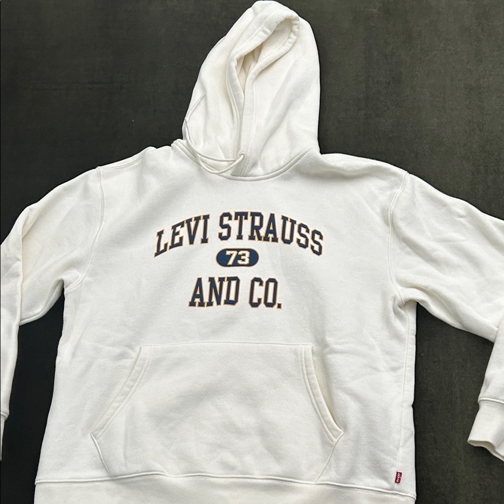 Levi's White Hoodie Sweater for Men